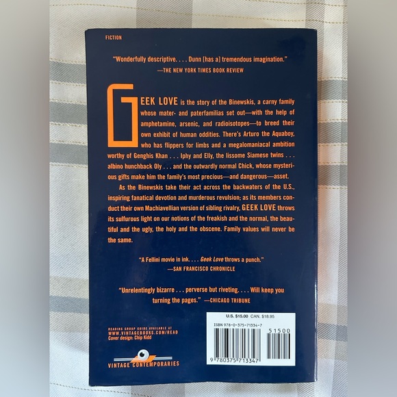 🎉 2/$15 ‘GEEK LOVE’ NOVEL BY KATHERINE DUNN VINTAGE - Picture 2 of 8